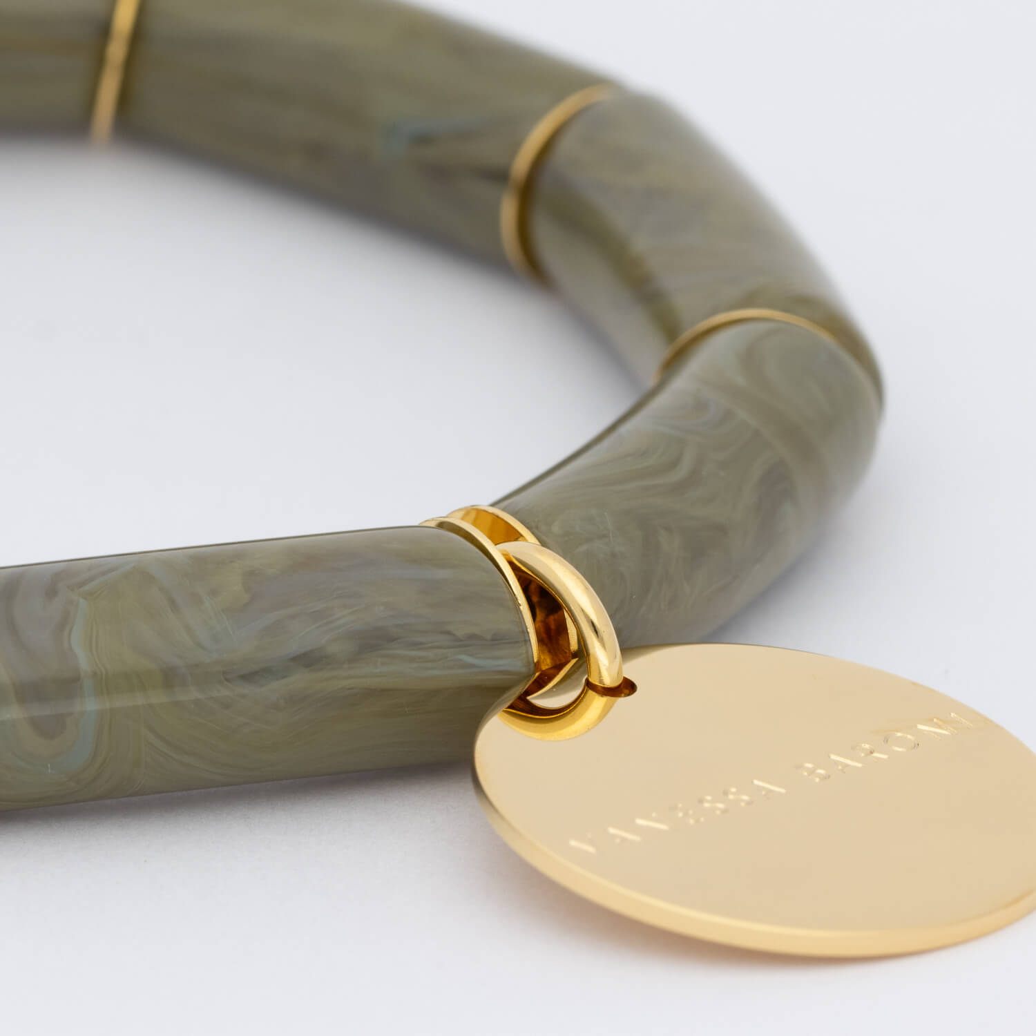 Flex Bracelet Light Olive Marble - Vanessa Baroni