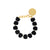 Mini Organic Shaped Bracelet Matt Black - Vanessa Baroni