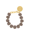 Mini Organic Shaped Bracelet Matt Taupe - Vanessa Baroni