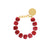 Mini Organic Shaped Bracelet Red Marble - Vanessa Baroni