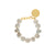 Mini Organic Shaped Bracelet Snow Green Marble - Vanessa Baroni