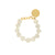 Mini Organic Shaped Bracelet Snow White Marble - Vanessa Baroni