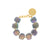 Organic Shaped Bracelet Iridescent Clear - Vanessa Baroni