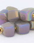 Organic Shaped Bracelet Iridescent Clear - Vanessa Baroni