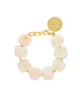 Organic Shaped Bracelet Pearl Marble - Vanessa Baroni