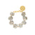 Organic Shaped Bracelet Snow Green Marble - Vanessa Baroni