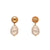 VB X Jennifer Knäble Big Organic Pearl Earring with Gold Champagner Pearl - Vanessa Baroni