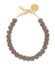 Mini Organic Shaped Necklace Matt Taupe - Vanessa Baroni