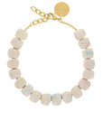 Small Organic Shaped Necklace Beige Multi - Vanessa Baroni