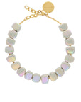 Small Organic Shaped Necklace Iridescent Solid - Vanessa Baroni