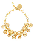 Multi Beads Collier Gold