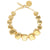 Big Organic Shaped Necklace Gold - Vanessa Baroni