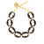 Turtle Necklace Short Dark Brown Marble - Vanessa Baroni