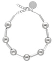 Ball Chain Necklace Short Silver