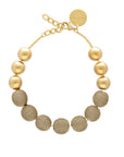 Wrapped Beads Necklace Gold Vintage - Vanessa Baroni