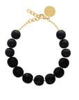 Wrapped Beads Necklace Matt Black - Vanessa Baroni