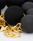 Wrapped Beads Necklace Matt Black - Vanessa Baroni