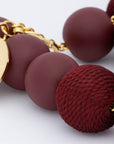 Wrapped Beads Necklace Matt Bordeaux - Vanessa Baroni