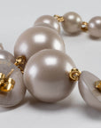 Waterfall Pearl Earring Champagner Pearl - Vanessa Baroni