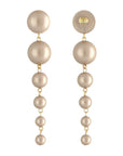 Waterfall Pearl Earring Champagner Pearl - Vanessa Baroni