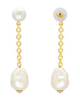 Hanging Organic Pearl Earring Pearl