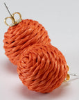 Raffia Dot Earring Orange