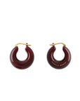 Circlet Earring Bordeaux Marble - Vanessa Baroni