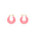 Circlet Earring Neon Pink Marble - Vanessa Baroni