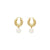 Circlet Pearl Earring Gold Pearl - Vanessa Baroni