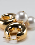 Circlet Pearl Earring Gold Pearl - Vanessa Baroni