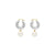 Circlet Pearl Earring Silver Pearl - Vanessa Baroni