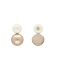Double Pearl Earring Champagner Pearl - Vanessa Baroni