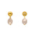 Organic Pearl Earring Champagner Pearl - Vanessa Baroni