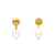 Organic Pearl Earring Pearl - Vanessa Baroni