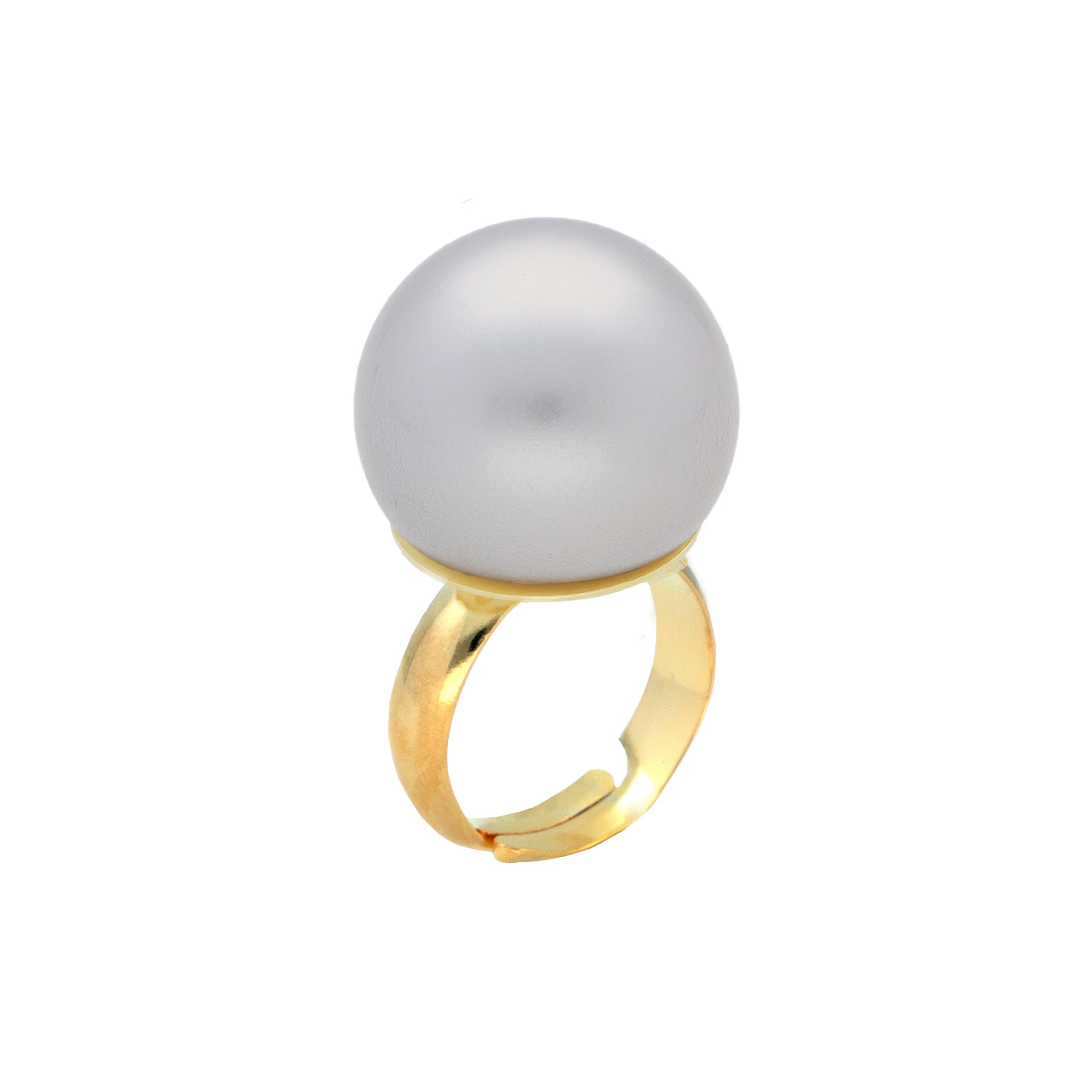 Pearl Ring Grey Pearl - Vanessa Baroni