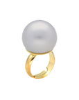 Pearl Ring Grey Pearl - Vanessa Baroni