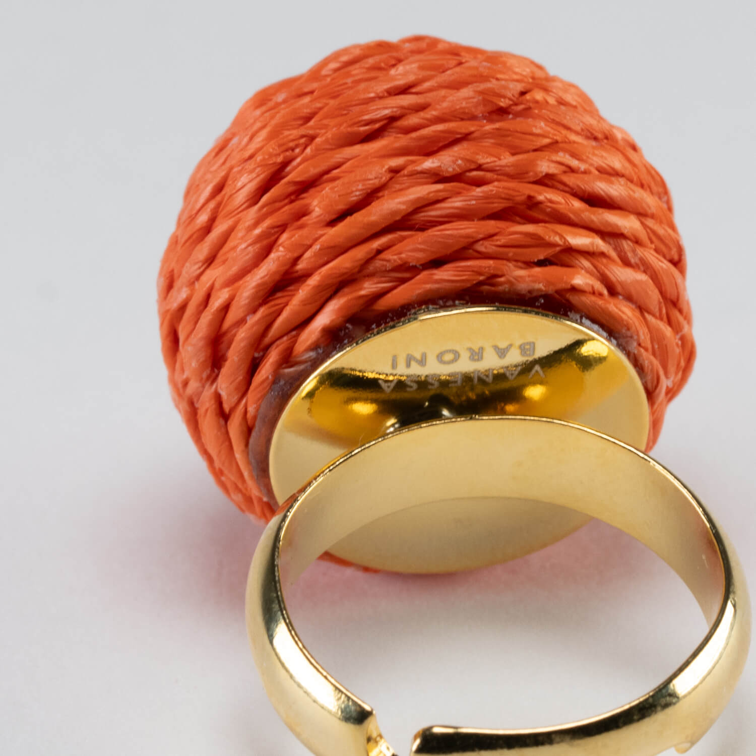 Raffia Ring Orange