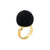 Wrapped Beads Ring Black - Vanessa Baroni