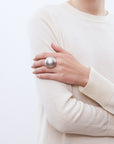 Big Beads Ring Silver Vintage - Vanessa Baroni