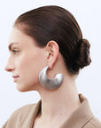 Big Moon Earring Silver Vintage - Vanessa Baroni