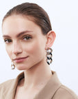 New Flat Chain Earring Silver - Vanessa Baroni