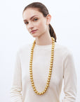 Small Beads Necklace Long Gold Vintage - Vanessa Baroni