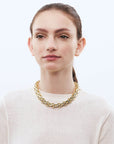 Three Layered Necklace Gold