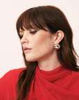 Button Earring Silver - Vanessa Baroni