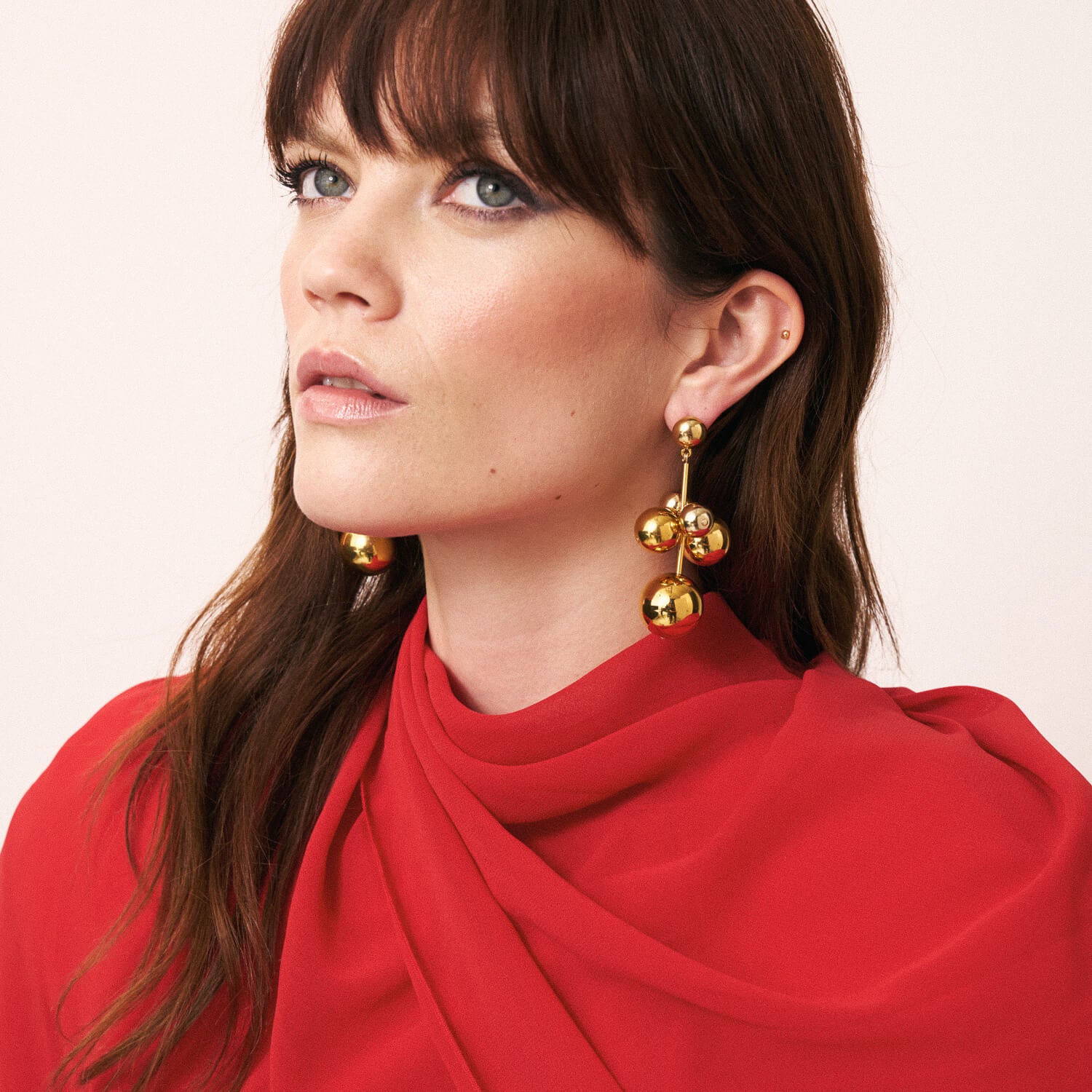 New Multi Beads Earring Gold - Vanessa Baroni