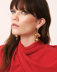 New Multi Beads Earring Gold - Vanessa Baroni