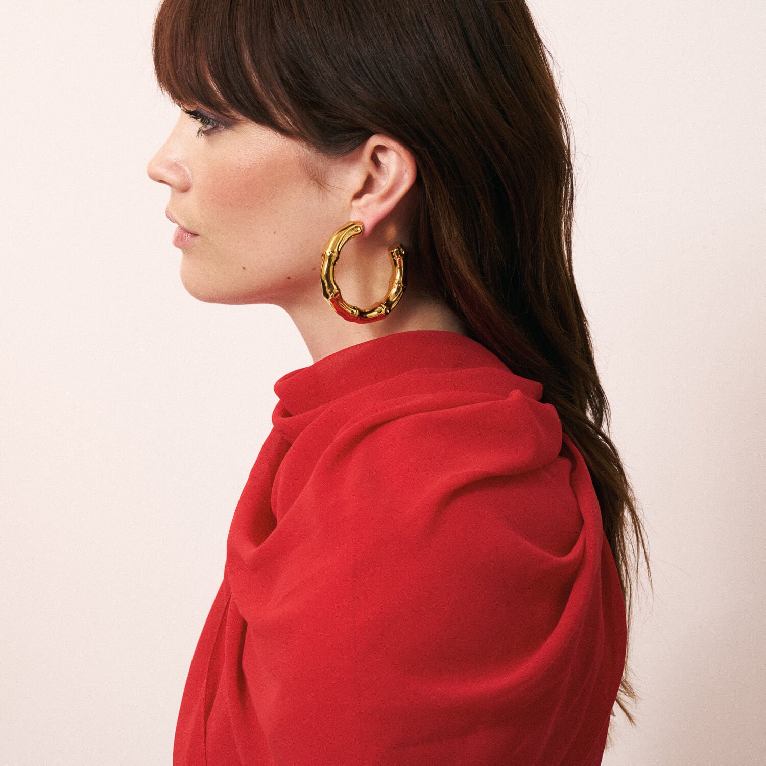 Bamboo Big Earring Gold - Vanessa Baroni