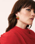 Button Earring Gold - Vanessa Baroni