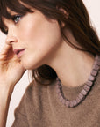 Mini Organic Shaped Necklace Matt Taupe - Vanessa Baroni