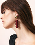 Wrapped Small Beads Earring Bordeaux - Vanessa Baroni